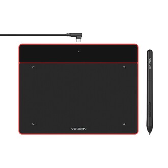 XP-Pen - XP-Pen Deco Fun S Grafik Tablet Kırmızı
