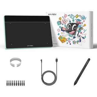 XP-Pen Deco Fun S Grafik Tablet Yeşil - Thumbnail