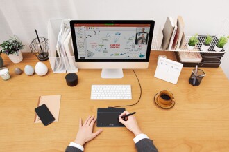 XP-Pen Deco Fun XS Grafik Tablet Mavi - 10