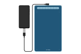 XP-Pen Deco LW_BE Bluetooth Kablosuz Grafik Tablet Mavi - Thumbnail