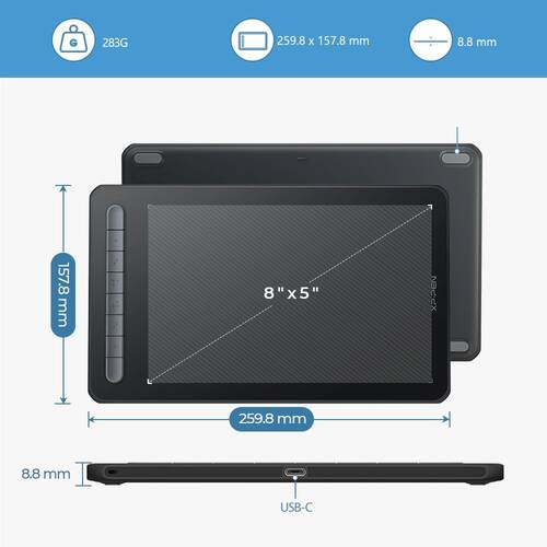 XP-Pen Deco M Grafik Tablet Siyah