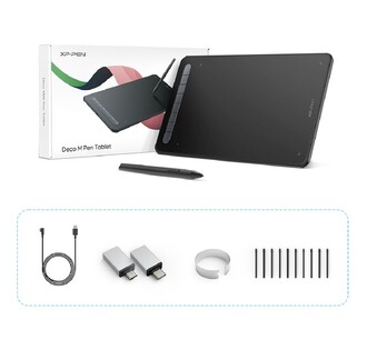 XP-Pen Deco M Grafik Tablet Siyah - Thumbnail