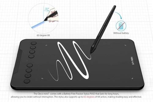XP-Pen Deco Mini7 Grafik Tablet Android Windows iOS