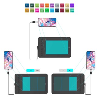 XP-Pen Deco Mini7 V2 Grafik Tablet 16K Android Windows - 7