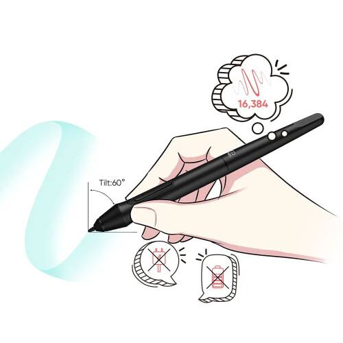 XP-Pen Deco Mini7 V2 Grafik Tablet 16K Android Windows - 8