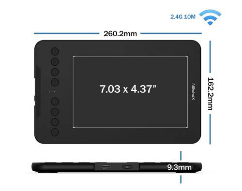 XP-Pen Deco Mini7W Bluetooth Kablosuz Grafik Tablet-Açık Ambalaj