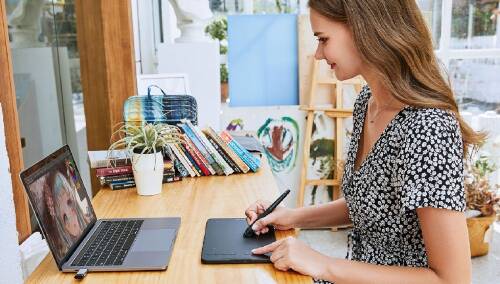 XP-Pen Deco Mini7W Bluetooth Kablosuz Grafik Tablet - 10