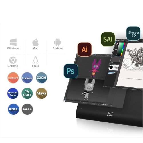 XP-Pen Deco Pro MW 2nd Generation Bluetooth Kablosuz Grafik Tablet Medium - 5