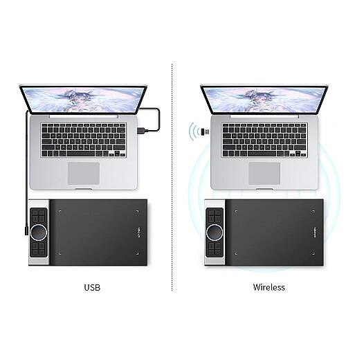 XP-Pen Deco Pro MW Bluetooth Kablosuz Grafik Tablet Medium (AÇIK AMBALAJ) - 3