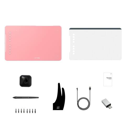 XP-Pen DECO01 V3 Grafik Tablet 16K 8 Kısayol Pembe - 8