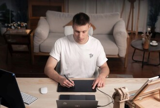 XP-Pen DECO01 V3 Grafik Tablet 16K 8 Kısayol Siyah - 6