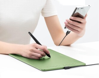 XP-Pen DECO01 V3 Grafik Tablet 16K 8 Kısayol Yeşil - 6