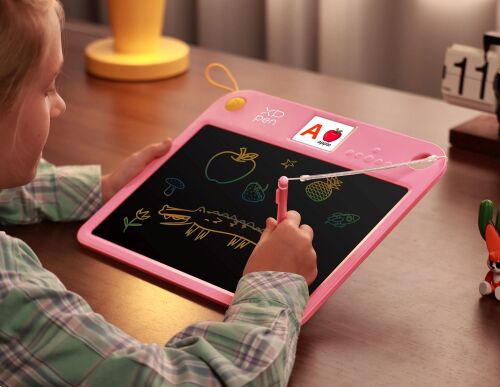 XP-Pen Doodle Çizim ve İngilizce Öğreten Tablet Pembe Learning Board - 3