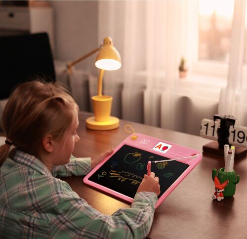 XP-Pen Doodle Çizim ve İngilizce Öğreten Tablet Pembe Learning Board - 5
