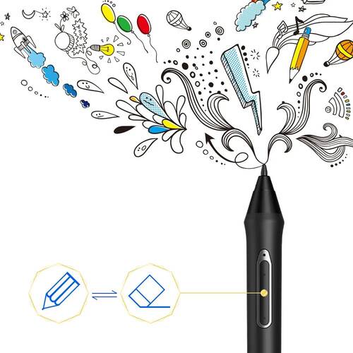 XP-Pen P02S Şarjlı Stylus Grafik Tablet Kalemi - Artist 16 Pro, Artist 22 Pro, Artist 22E Pro Uyumlu