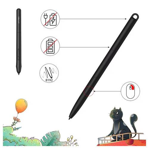 XP-Pen PH3 Pilsiz Stylus Grafik Tablet Kalem - Star G960, Star G960S Uyumlu