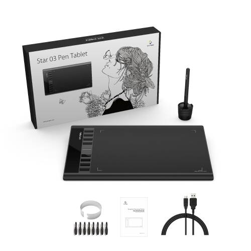XP-Pen Star 03 V2 Grafik Tablet - 8