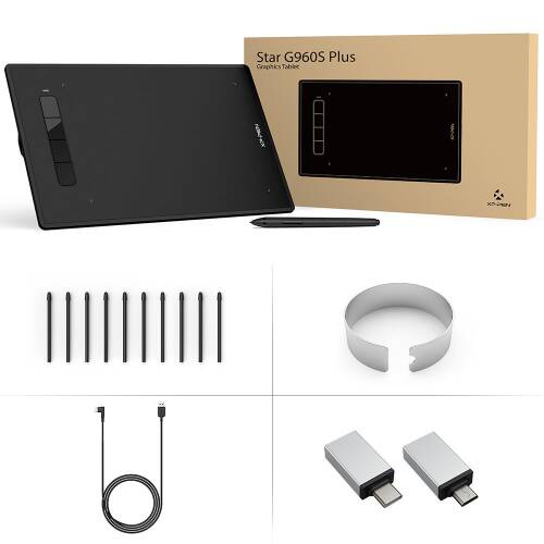 XP-Pen Star G960S Plus Grafik Tablet - 10