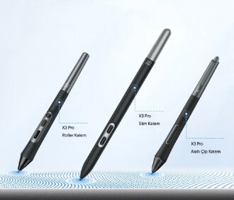 XP-Pen X3 Pro Slim Stylus Grafik Tablet Kalem - Artist Pro 14 Gen2/Pro16/Pro 19 Gen2, Deco Pro Gen2 Uyumlu - 5